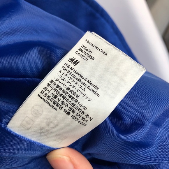 COPY - Cobalt blue cropped moto suede jacket - Picture 11 of 15